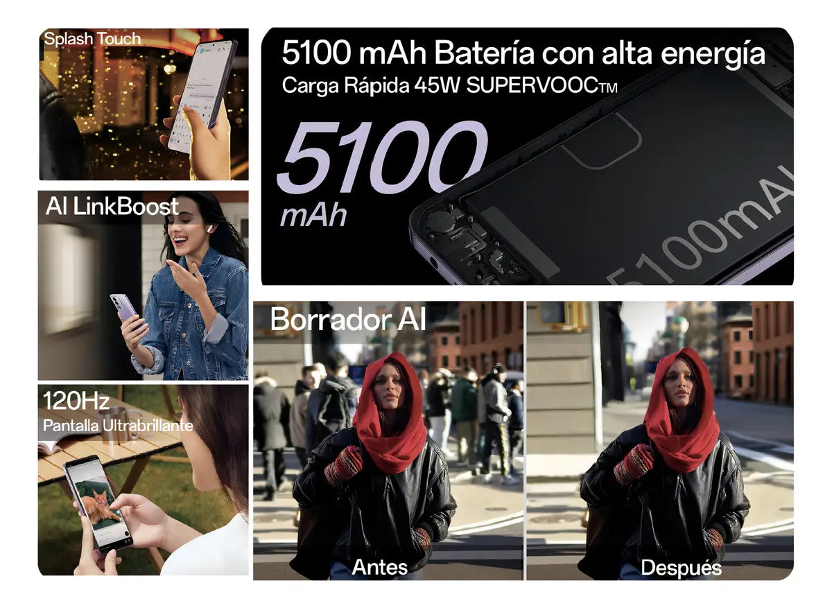 Oppo A80 5g Negro 256GB - 8GB RAM