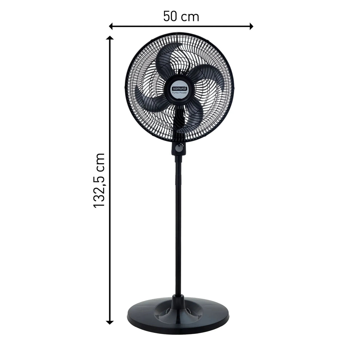 Ventilador SAMURAI Turbo Power Pedestal Negro