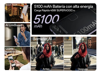 Oppo A80 5g Negro 256GB - 8GB RAM