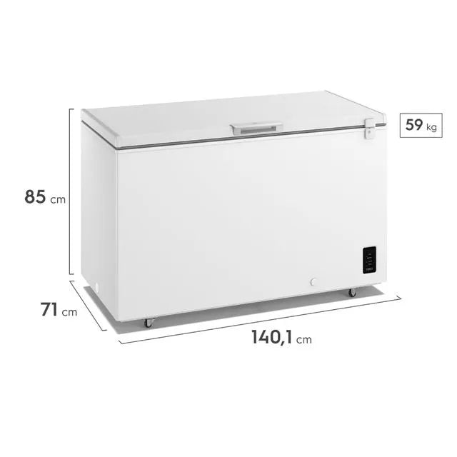 Congelador Horizontal Electrolux 410L Frost Inverter Blanco EFH42S3C5AW