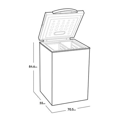 Congelador Horizontal Electrolux Frost 150L Turbo Freezer Blanco EFCC15C3HQW