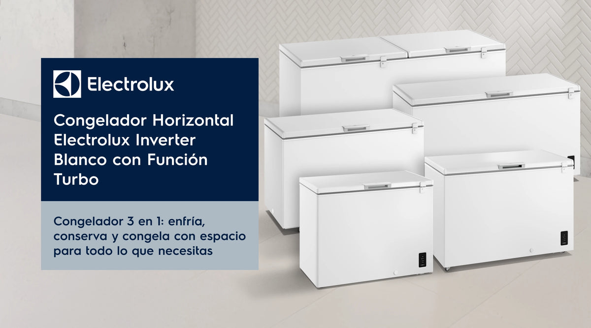 Congelador Horizontal Electrolux 410L Frost Inverter Blanco EFH42S3C5AW
