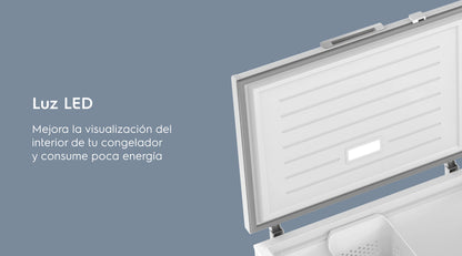 Congelador Horizontal Electrolux 510LT Frost Inverter Blanco EFH50S3C5AW