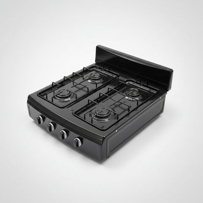 Estufa de Mesa CONTINENTAL 4 Puestos Gas Natural Negra