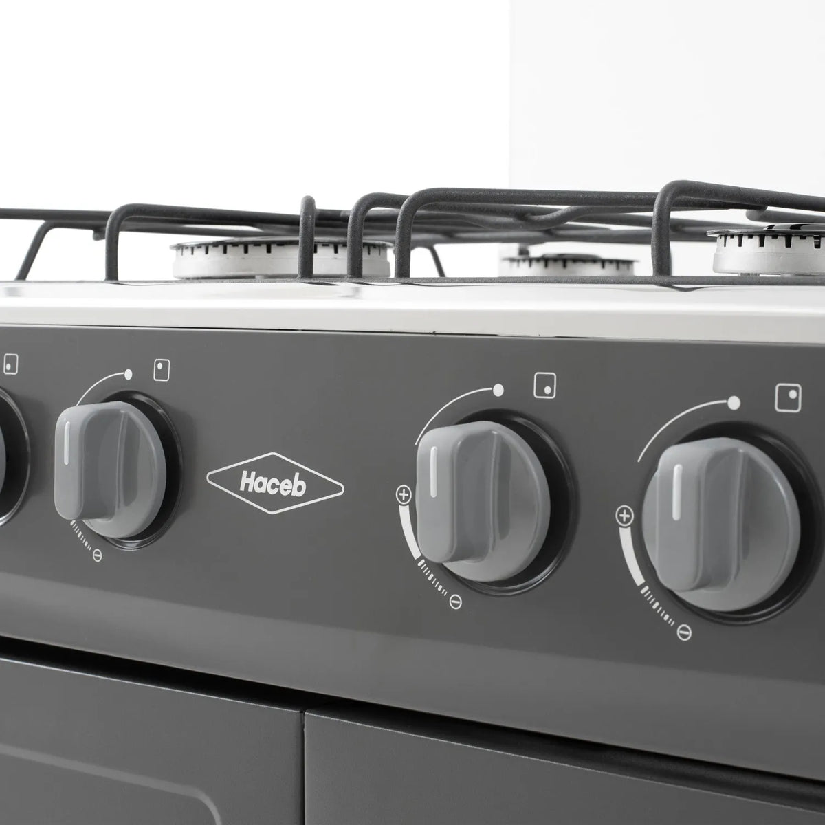 Estufa Haceb Gabinete Tapa Vidrio 4 Puestos Gas Natural