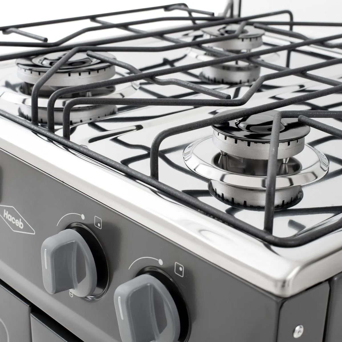 Estufa Haceb Gabinete Tapa Vidrio 4 Puestos Gas Natural