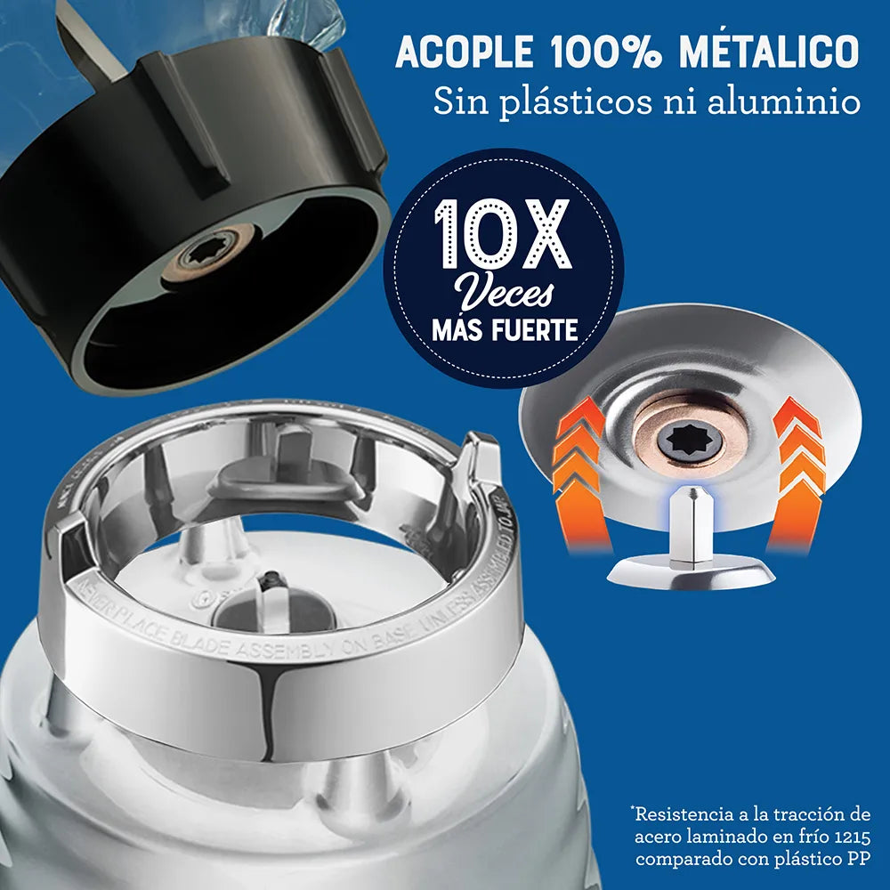 Licuadora Oster® Clásica, con Control de Perilla, de 3 Velocidades, 1.25 Lt, 1000 W,