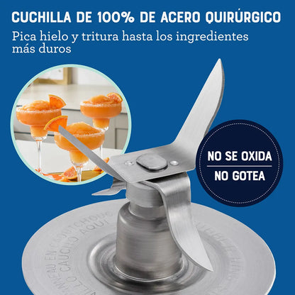 Licuadora Oster® Clásica, con Control de Perilla, de 3 Velocidades, 1.25 Lt, 1000 W,