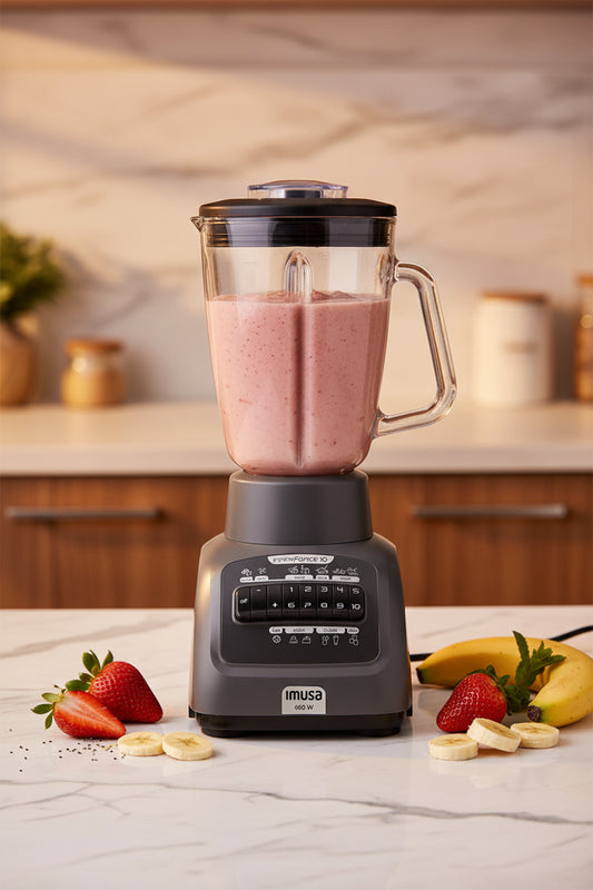 Licuadora IMUSA Infiny Force 10 Velocidades Vaso de Vidrio