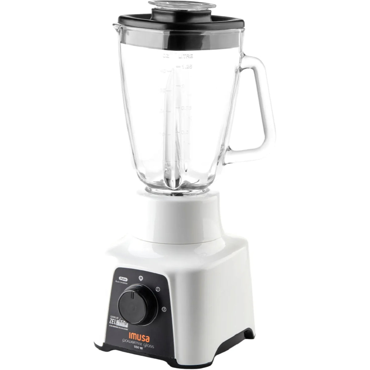 Licuadora IMUSA Powermix Glass 2 Velocidades Blanca