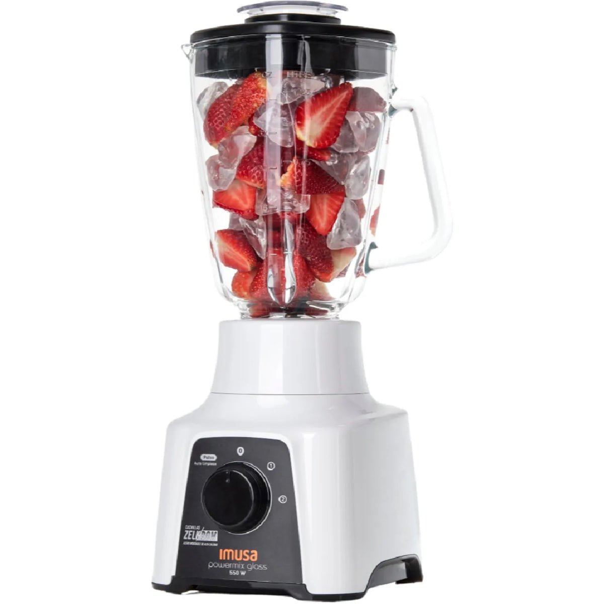 Licuadora IMUSA Powermix Glass 2 Velocidades Blanca