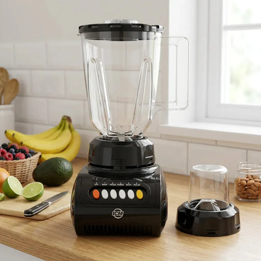 Licuadora Icm Miamix 350w Vaso Plastico 1.5l 4 Velocidades + Pulso Con Picatodo