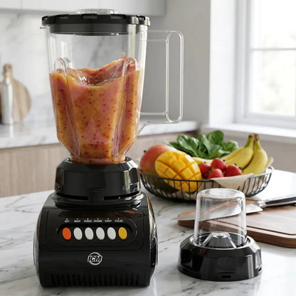 Licuadora Icm Miamix 350w Vaso Plastico 1.5l 4 Velocidades + Pulso Con Picatodo