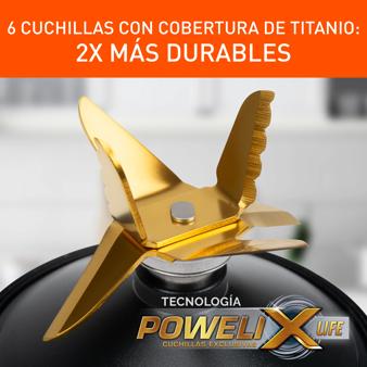 Licuadora IMUSA Ultraforce 2X, 1100W, Vaso Vidrio 2L, con Espatula, Picatodo y Molino