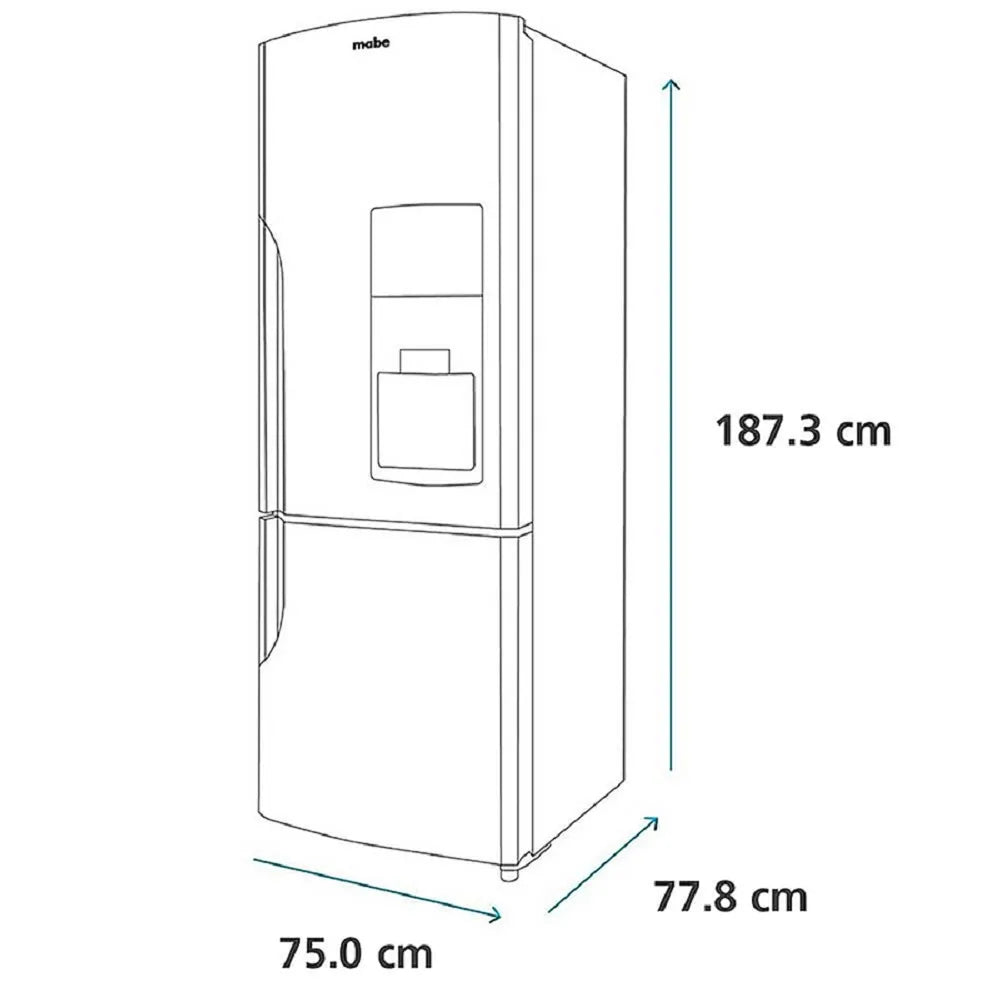 Nevera Mabe Tipo Europeo - 520 Lt RMB520IJBQX0 Inox