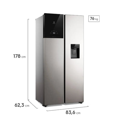 Nevecón Electrolux No Frost 431L Inverter AutoSense Gris ERS44F3C5BI