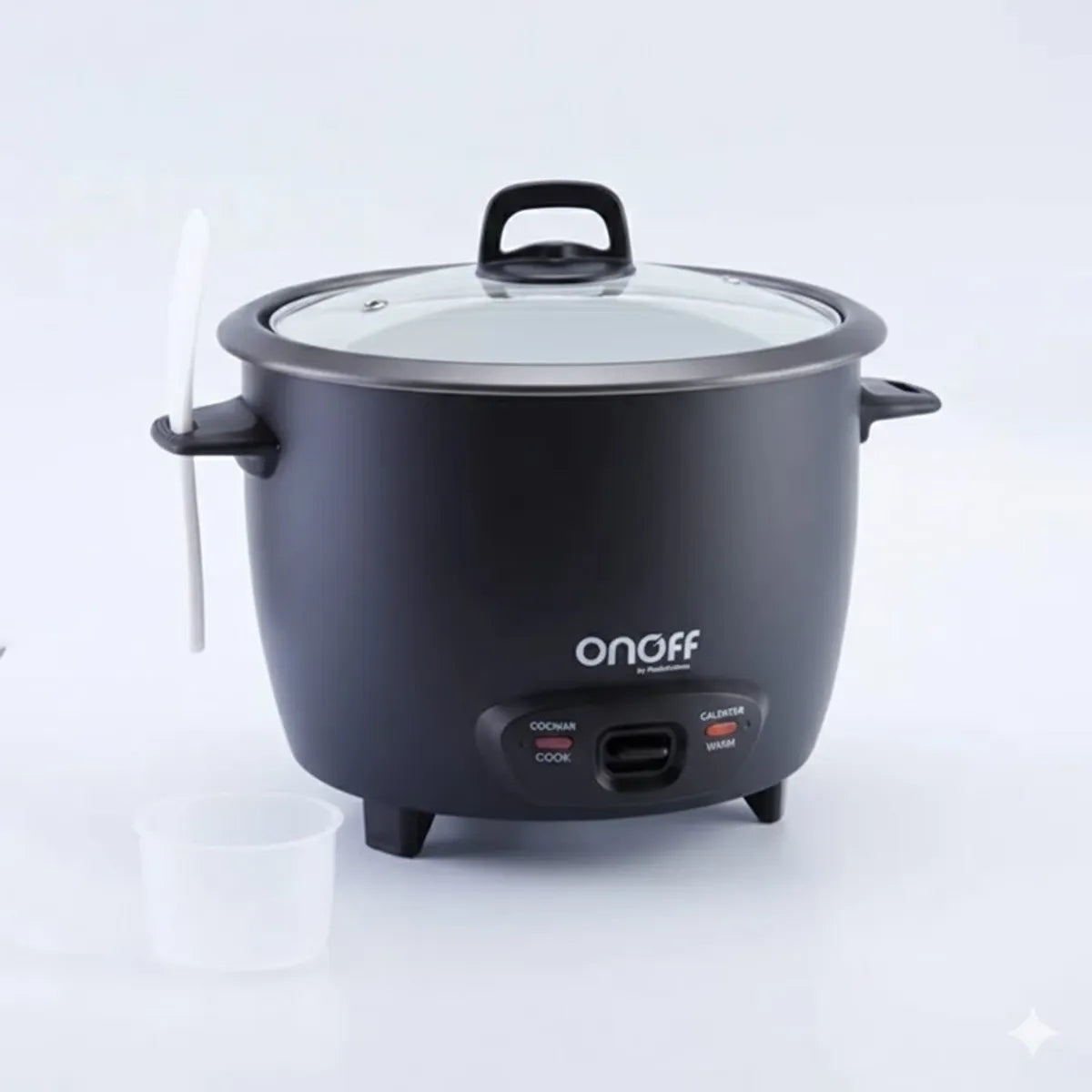 Olla Arrocera OnOff de 1,8 Libras Negra