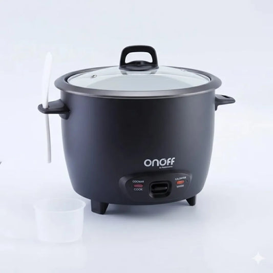 Olla Arrocera OnOff de 1,8 Libras Negra