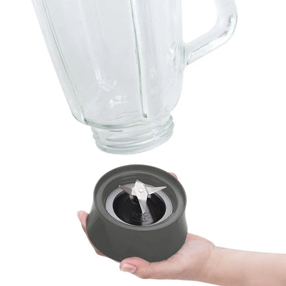 Licuadora 8 Velocidades Powermix Glass Imusa Vaso de Vidrio 550 Watts Color Negro