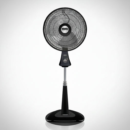 Ventilador Samurai Turbo Fresco Pedestal Negro
