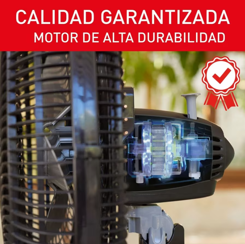 Ventilador Samurai Turbo Fresco Pedestal Negro