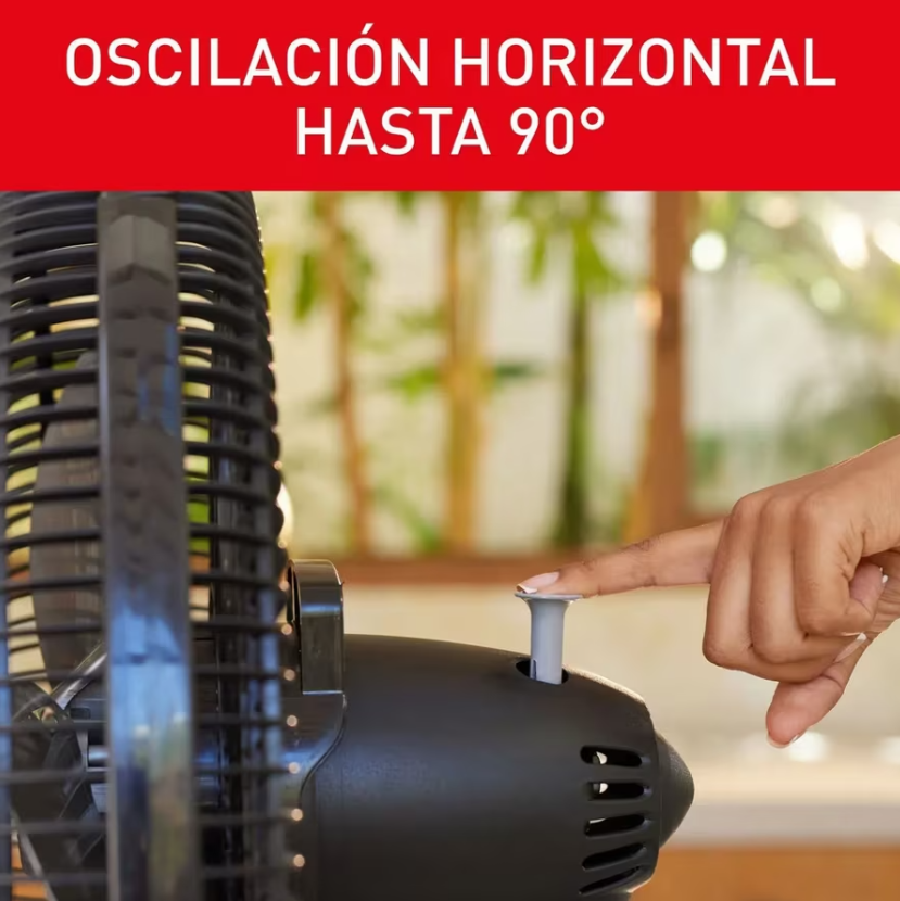 Ventilador Samurai Turbo Fresco Pedestal Negro