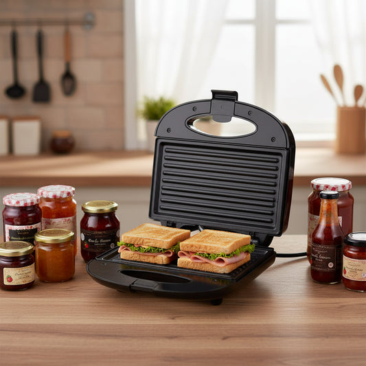 Sanduchera Altezza Asador Negra AGM-817BL - COLOR NEGRO