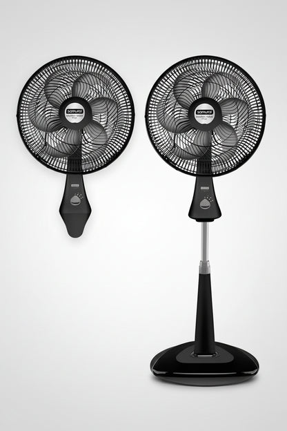 Ventilador 18" Samurai Comfort Maxx 2 En 1  Pedestal y Pared / 6 Aspas