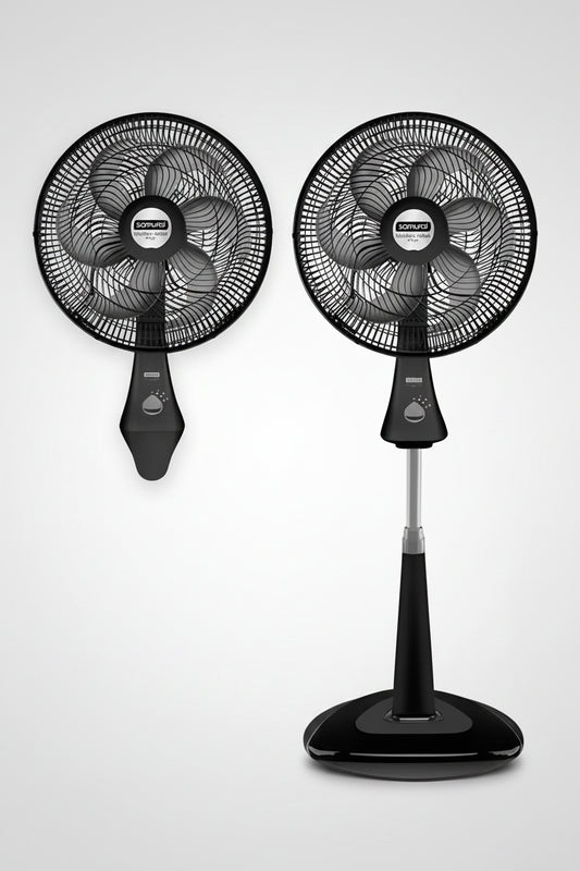 Ventilador 18" Samurai Comfort Maxx 2 En 1  Pedestal y Pared / 6 Aspas