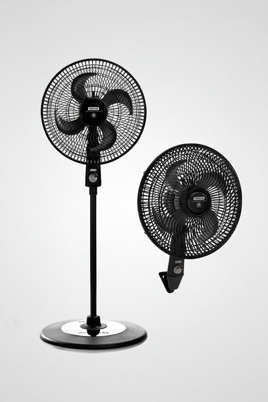 Ventilador Air Protec Maxx Samurai 2 En 1 Negro Cantidad de aspas 4 Diámetro 16"