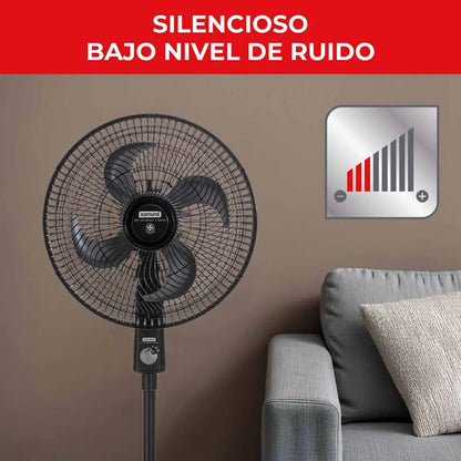 Ventilador Air Protec Maxx Samurai 2 En 1 Negro Cantidad de aspas 4 Diámetro 16"