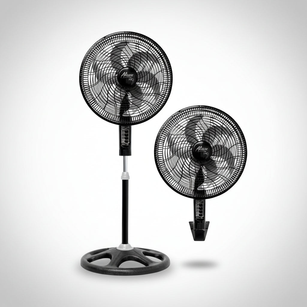 Ventilador Altezza 18" | 2 En 1 - 6 Aspas Color Negro