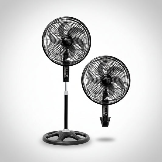 Ventilador Altezza 18" | 2 En 1 - 6 Aspas Color Negro