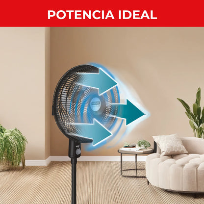 Ventilador SAMURAI Turbo Power Pedestal Negro