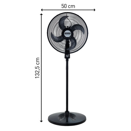 Ventilador SAMURAI Turbo Power Pedestal Negro