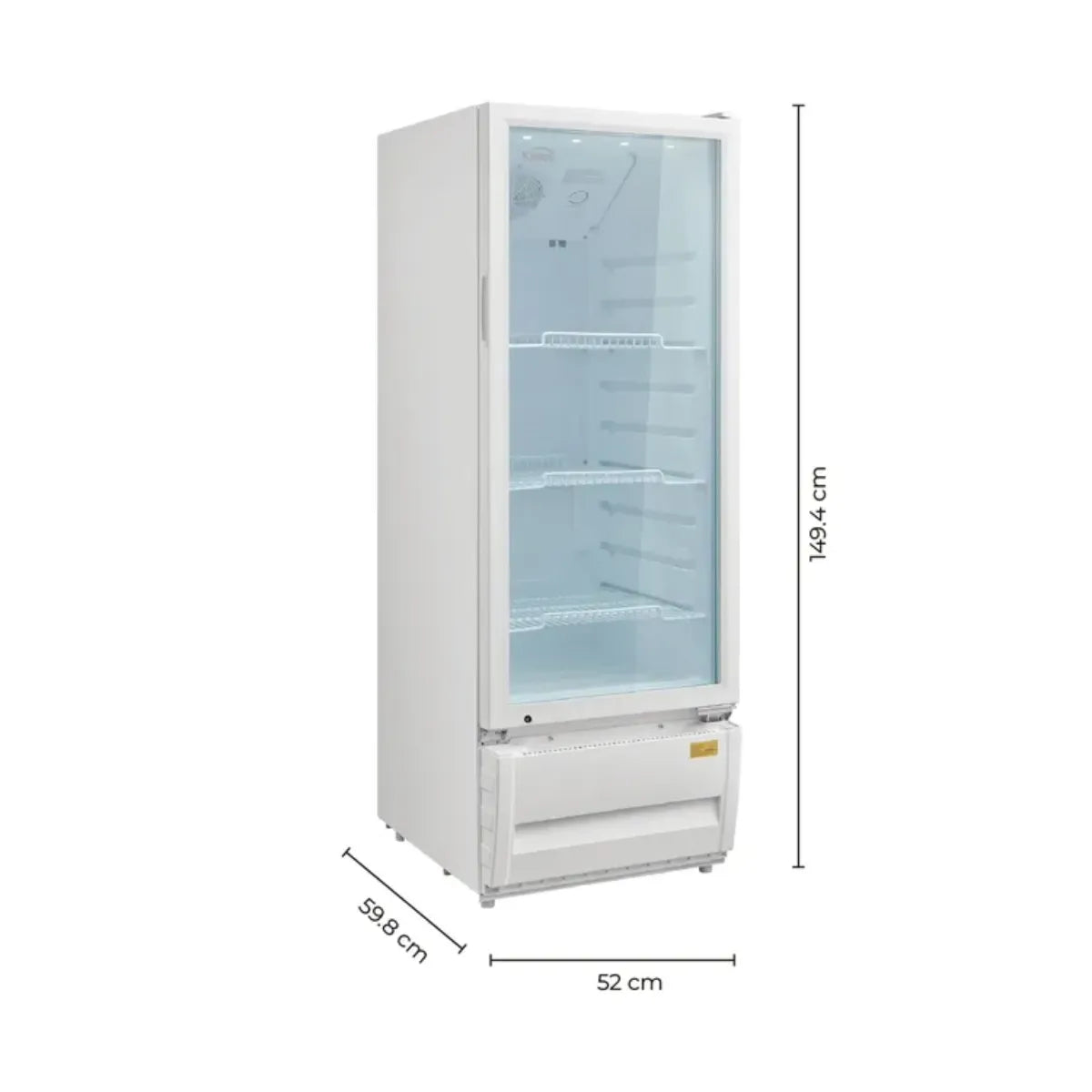 Vitrina KALLEY Frost Una puerta 211 Litros K-SC211L3 Blanco