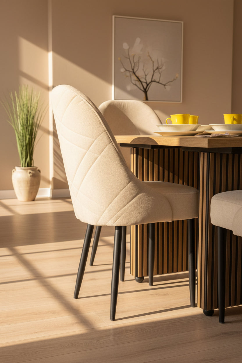 Comedor Moscu 4 Puestos  Plantilla en Madera