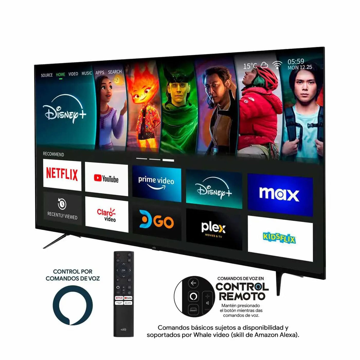 TV KALLEY 50" Pulgadas 4K-UHD LED Smart TV